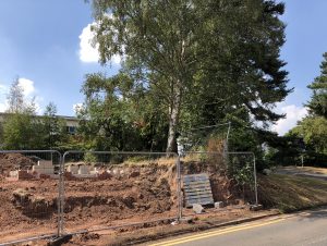 Heras fencing could have been used for tree protection.